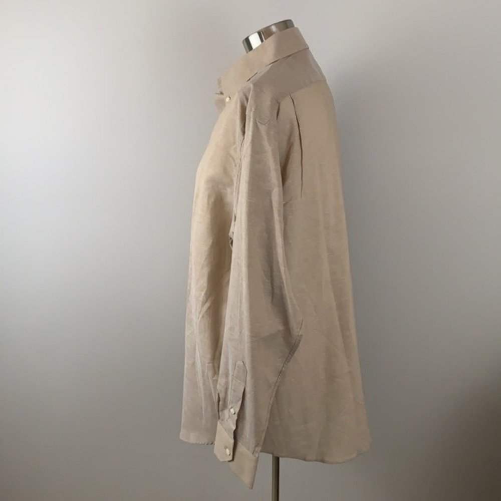 CREMIEUX NWT MEN’S TAN LIGHTWEIGHT SHIRT LARGE - Picture 2 of 5